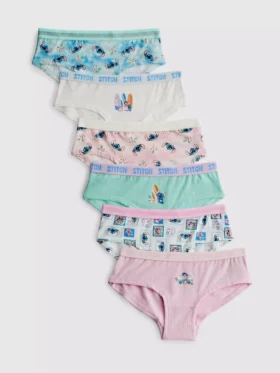 2–15 Jahre | 6er-Pack Disney's Stitch Hipster-Slips