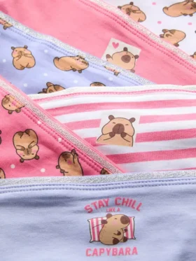 2–15 Jahre | 6er-Pack Hipster-Slips mit Capybara-Motiv