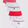 2–15 Jahre | 6er-Pack Hipster-Unterhosen mit Erdbeer-Motiv