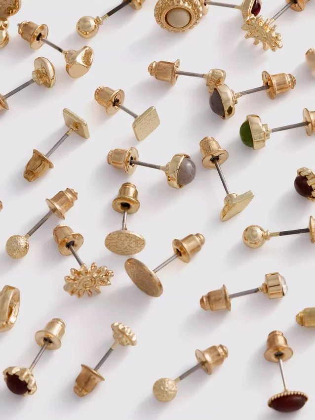 20er-Pack gemischte Ohrstecker