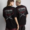 21 Savage Kurzarm-Shorts