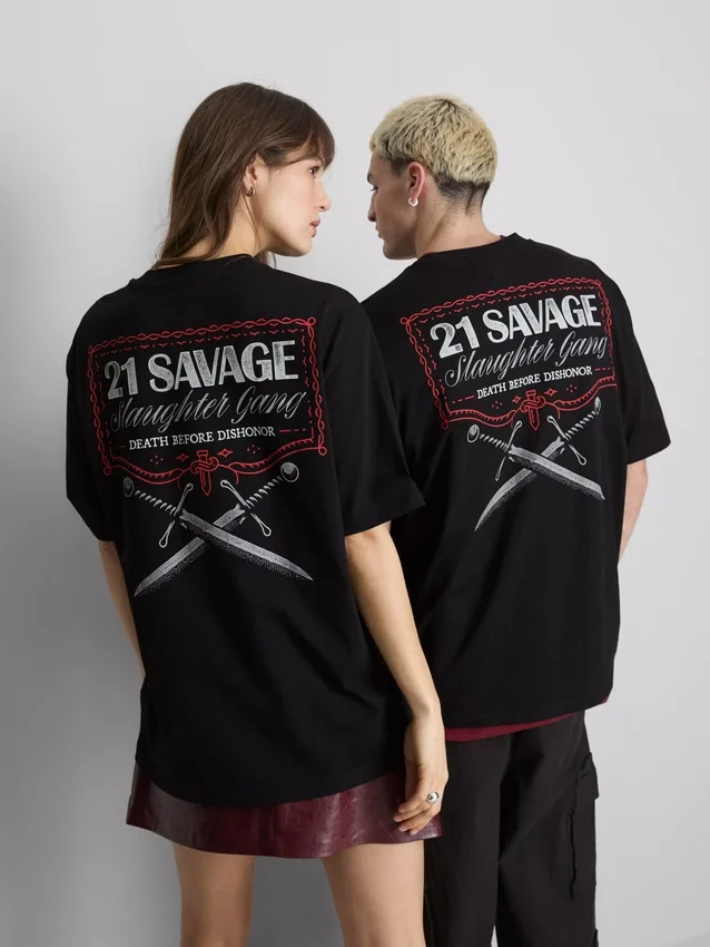 21 Savage Kurzarm-Shorts