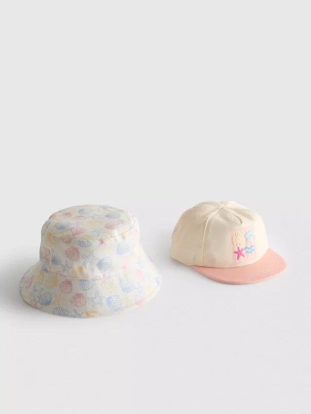 2er-Pack Baby-Hüte im Strand-Design als Set