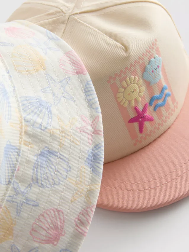 2er-Pack Baby-Hüte im Strand-Design als Set