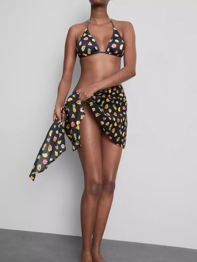 2er-Pack bedruckte Mini-Sarongs