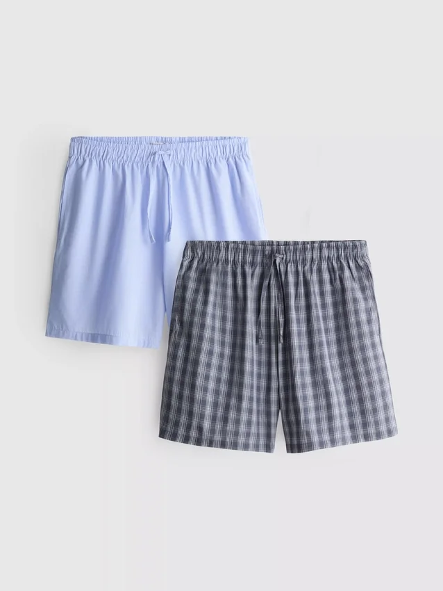2er-Pack gewebte Shorts
