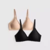 2er-Pack glättender Triangel-Shapewear-BH