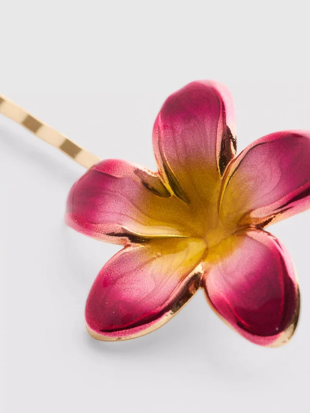 2er-Pack Haarspangen mit Blumenmuster