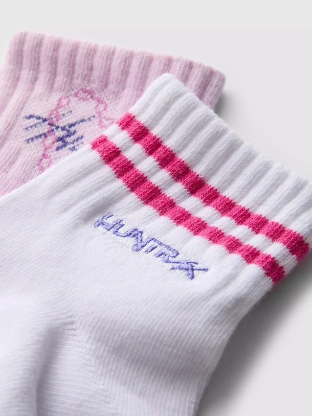 2er-Pack K-Pop «Demon Hunters» Baumwoll-Viertel-Socken