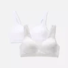 2er-Pack «Love to Lounge»-Bralettes aus Baumwolle