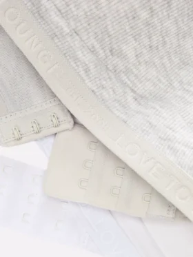 2er-Pack «Love to Lounge»-Bralettes aus Baumwolle