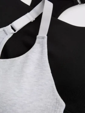 2er-Pack nahtlose Sport-BHs