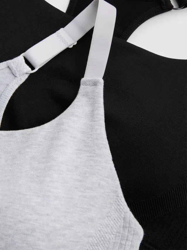 2er-Pack nahtlose Sport-BHs