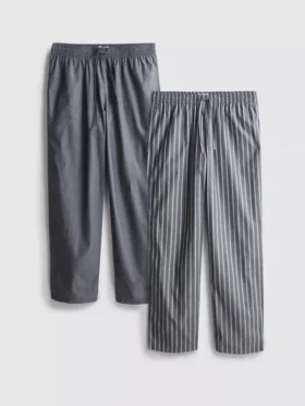 2er-Pack Popeline-Schlafanzug-Hosen