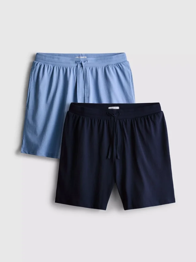 2er-Pack Schlafanzug-Shorts mit Kordelzug