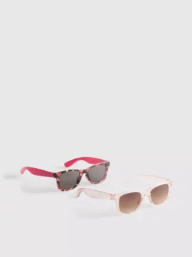 2er-Pack Sonnenbrillen mit D-Rahmen