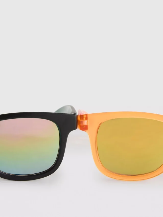 2er-Pack Sonnenbrillen mit eckigem Rahmen