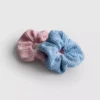2er-Pack strukturierte Scrunchies