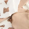 2er-Pack Teddybär-Mütze und -Fäustlinge für Neugeborene als Set