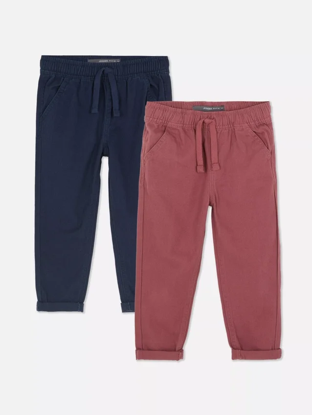 2er-Pack Twill-Hosen