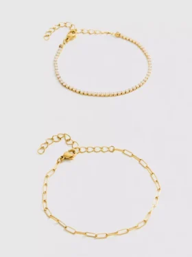 2er-Pack wasserfeste Armbänder in verschiedenen Designs