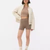 2er-Pack Yoga-Shorts mit hoher Taille