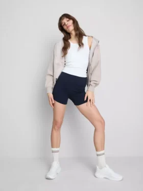 2er-Pack Yoga-Shorts mit hoher Taille