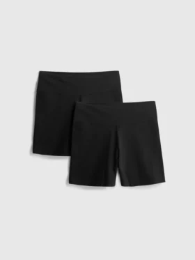 2er-Pack Yoga-Shorts mit hoher Taille