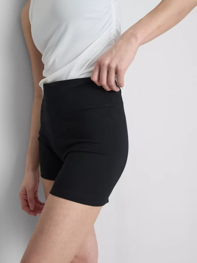 2er-Pack Yoga-Shorts mit hoher Taille