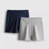 2er-Pack Yoga-Shorts mit hoher Taille
