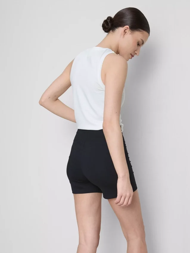 2er-Pack Yoga-Shorts mit hoher Taille