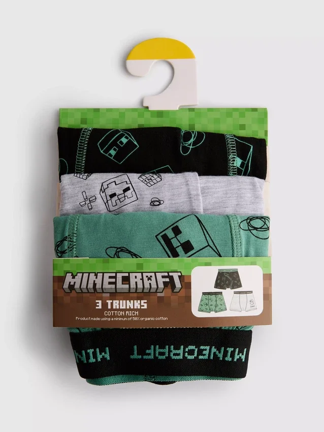 3–15 Jahre | 3er-Pack Minecraft-Badehosen