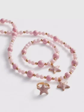 3-teiliges Schmuck-Set mit Seestern-Anhängern