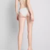 3D-Bikini-Unterteile mit Blumenmuster und seitlichen Bindebändern
