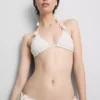 3D-Blumen-Triangel-Bikini-Oberteil