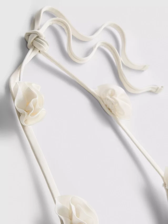 3D-Blumen-Triangel-Bikini-Oberteil