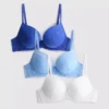 3er-Pack A–E-Spitzen-Push-up-BHs
