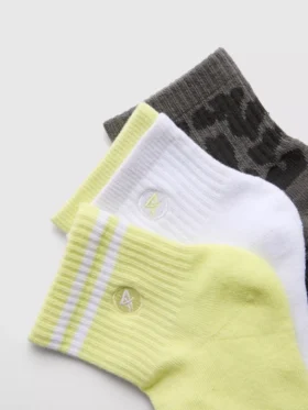 3er-Pack Active Quarter-Crew-Socken