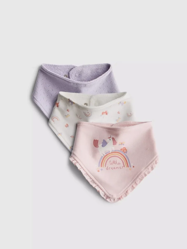 3er-Pack Bandana-Lätzli