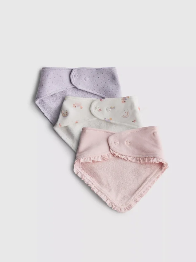 3er-Pack Bandana-Lätzli