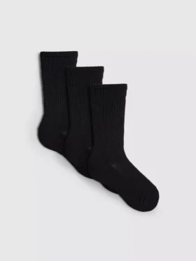 3er-Pack baumwollreiche Crew-Socken