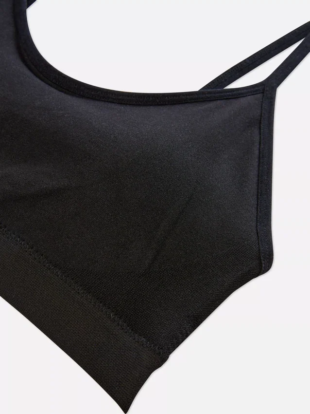 3er-Pack bügellose, kurz geschnittene Cami-Bralettes