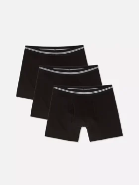 3er-Pack Boxershorts mit gestreiftem Bund
