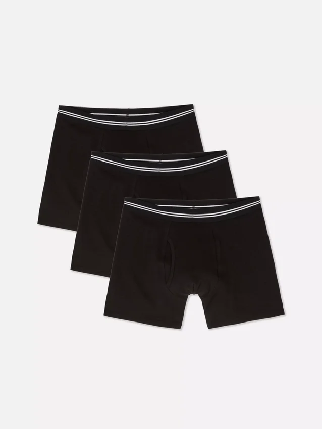 3er-Pack Boxershorts mit gestreiftem Bund