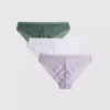 3er-Pack brasilianische Slips mit durchgehender Spitze