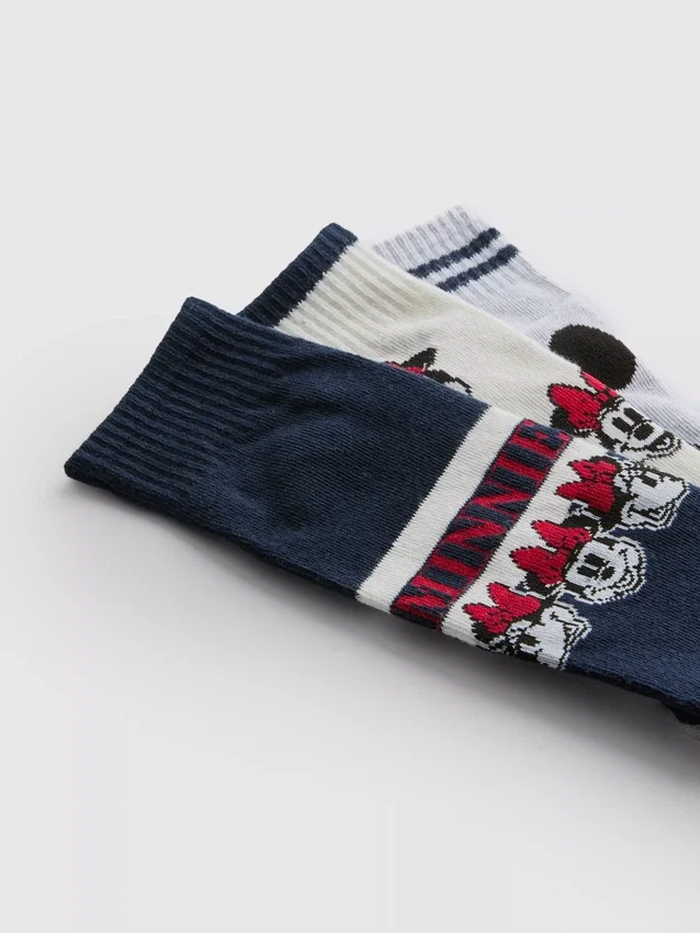 3er-Pack Disney Minnie-Mouse-Knöchelsocken
