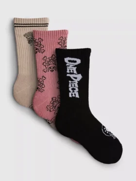 3er-Pack einteilige gerippte Socken