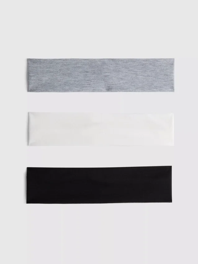 3er-Pack elastische Stirnbänder
