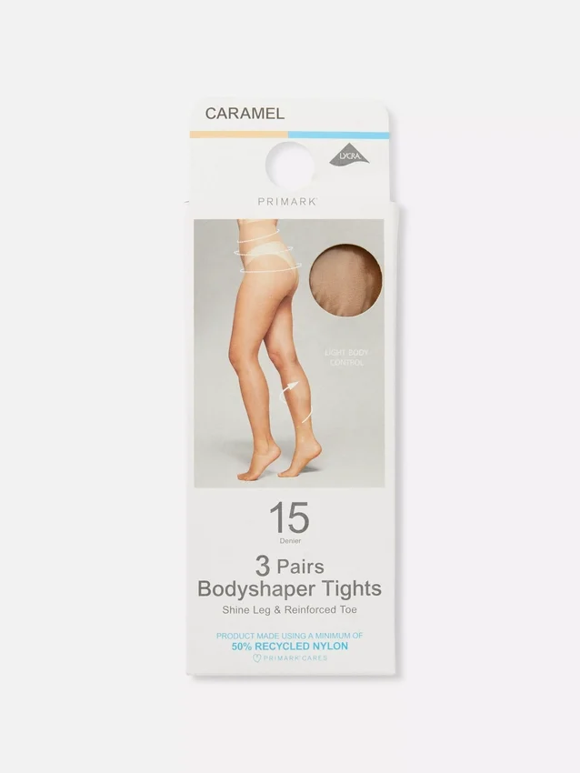 3er-Pack figurformende Strumpfhosen