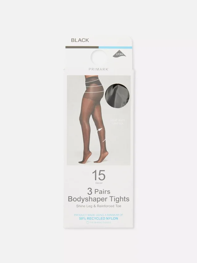 3er-Pack figurformende Strumpfhosen